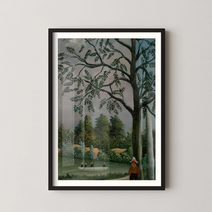 Paysage avec des pêcheurs by Henri Rousseau