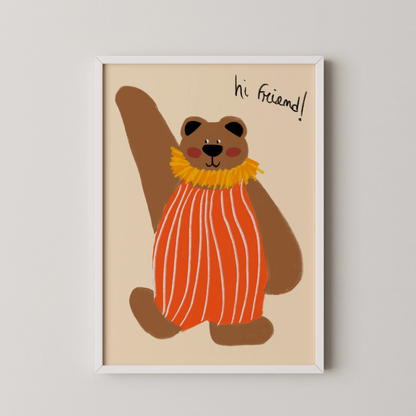 Hi friend - Nursery Prints