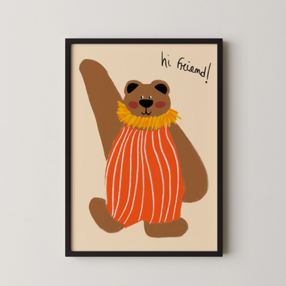 Hi friend - Nursery Prints