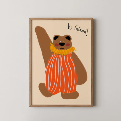 Hi friend - Nursery Prints