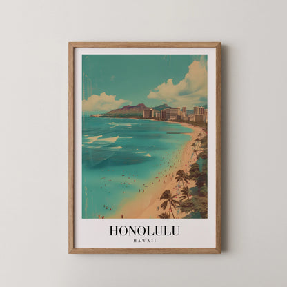 Honolulu, Hawaii, City Prints