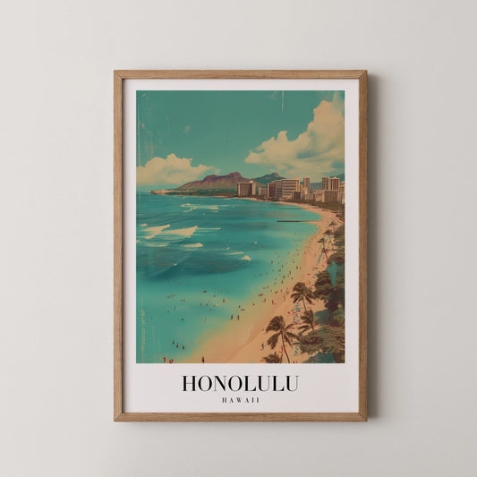 Honolulu, Hawaii, City Prints