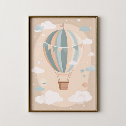 Hot air balloon - Nursery Prints