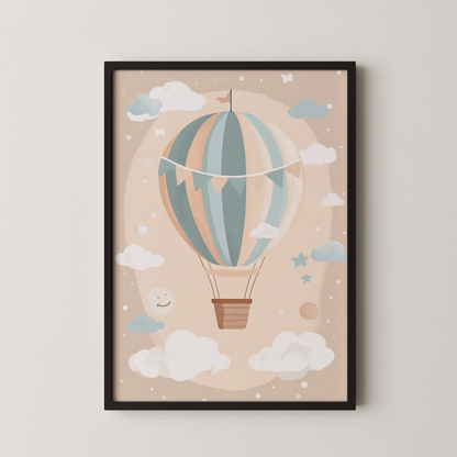 Hot air balloon - Nursery Prints