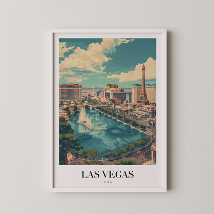 Las Vegas, USA, City Print
