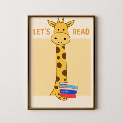 Lets read - Nursery Prints