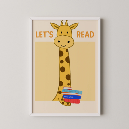Lets read - Nursery Prints