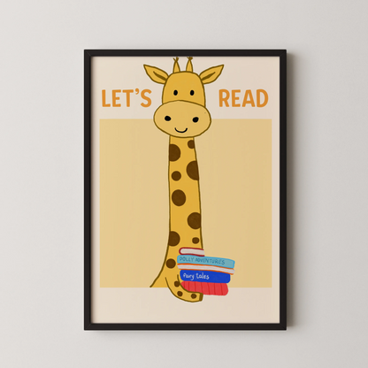 Lets read - Nursery Prints