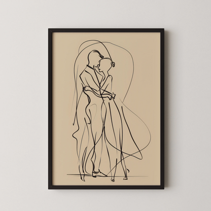 Line Art III, Modern Abstract, Minimal Wall Painting