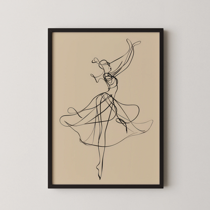Line Art IV, Modern Abstract, Minimal Wall Painting
