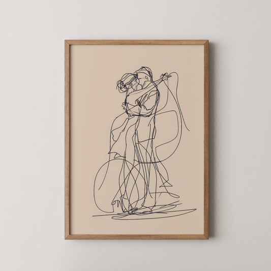 Line Art I, Modern Abstract, Minimal Wall Painting