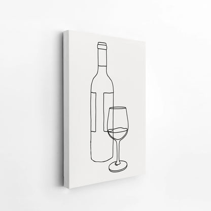 Line Art I, Modern Minimal Abstract, Minimal Wall Painting