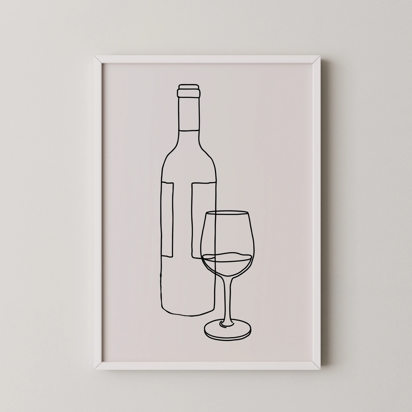 Line Art I, Modern Minimal Abstract, Minimal Wall Painting