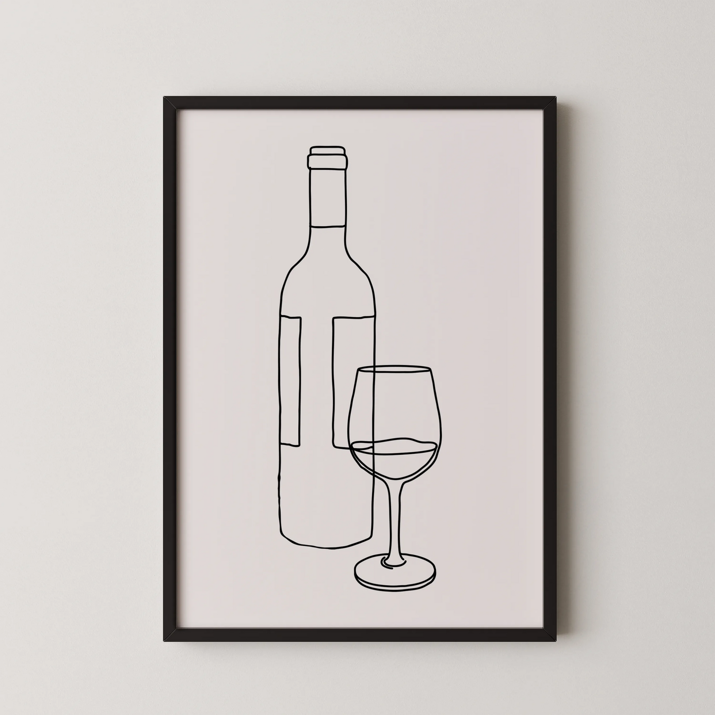 Line Art I, Modern Minimal Abstract, Minimal Wall Painting
