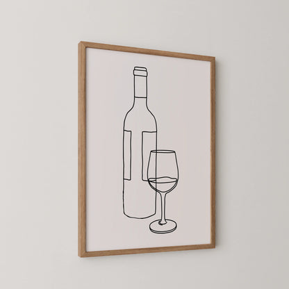 Line Art I, Modern Minimal Abstract, Minimal Wall Painting