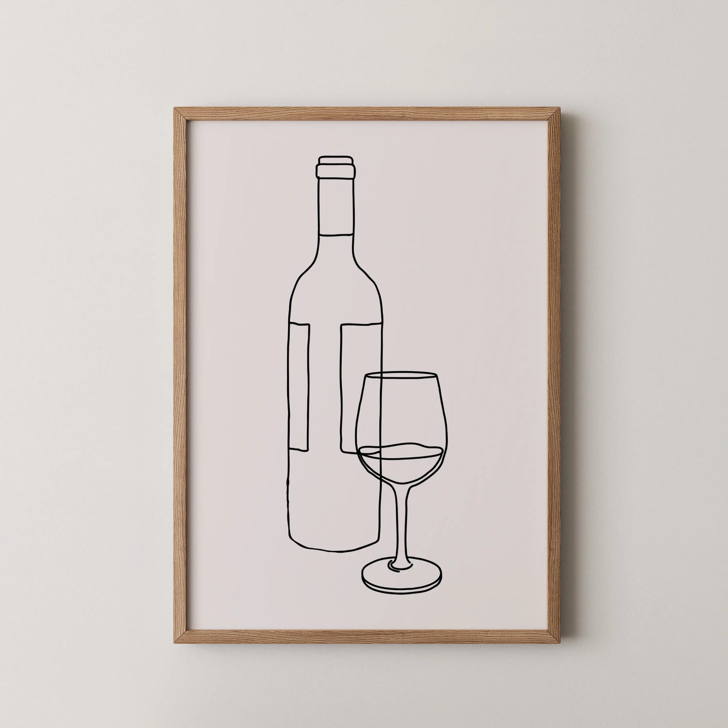 Line Art I, Modern Minimal Abstract, Minimal Wall Painting