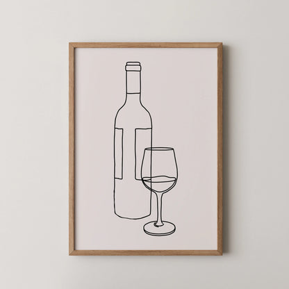 Line Art I, Modern Minimal Abstract, Minimal Wall Painting