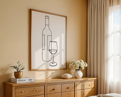 Line Art I, Modern Minimal Abstract, Minimal Wall Painting