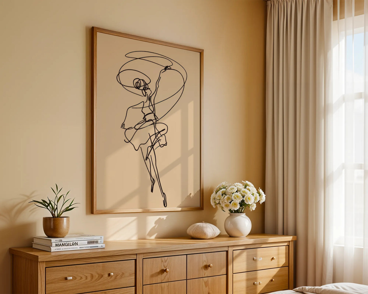 Line Art, Modern Abstract, Minimal Wall Painting
