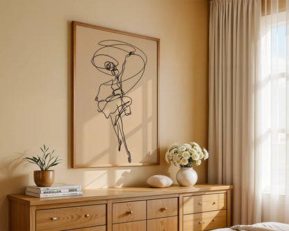 Line Art, Modern Abstract, Minimal Wall Painting