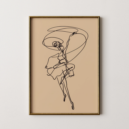 Line Art, Modern Abstract, Minimal Wall Painting