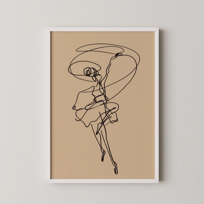 Line Art, Modern Abstract, Minimal Wall Painting