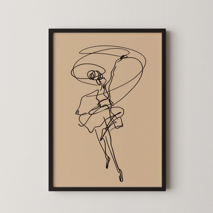 Line Art, Modern Abstract, Minimal Wall Painting