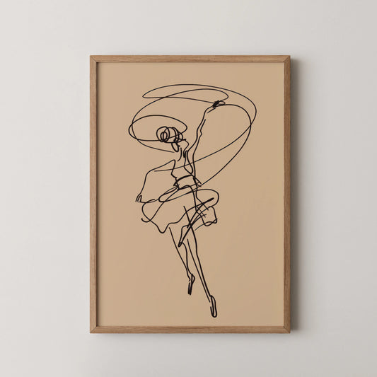 Line Art, Modern Abstract, Minimal Wall Painting