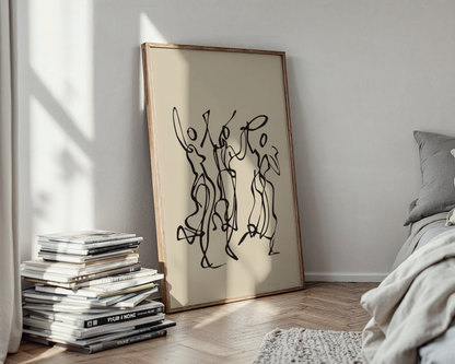 Line Art, Modern Abstract, Minimal Wall Paintings