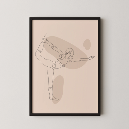 Line Art, Modern Abstract, Minimal, Workout Motivation