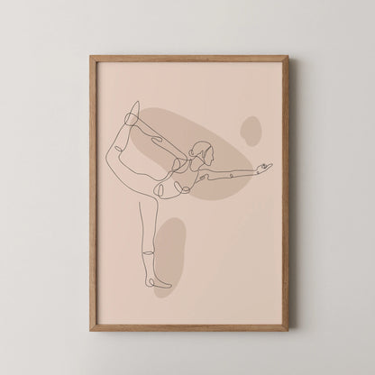 Line Art, Modern Abstract, Minimal, Workout Motivation