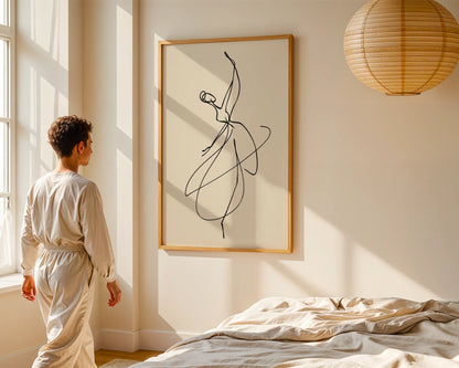 Line Art, Modern minimal Abstract, Minimal Wall Painting