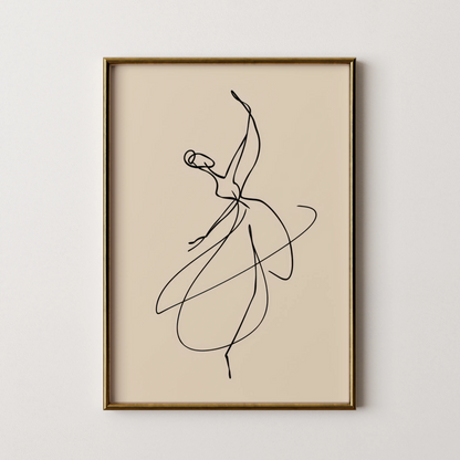 Line Art, Modern minimal Abstract, Minimal Wall Painting