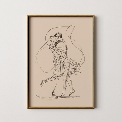 Line Art V, Modern Abstract, Minimal Wall Painting