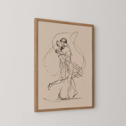 Line Art V, Modern Abstract, Minimal Wall Painting