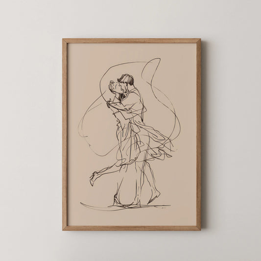 Line Art V, Modern Abstract, Minimal Wall Painting