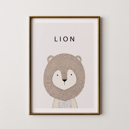 Lion - Nursery Prints