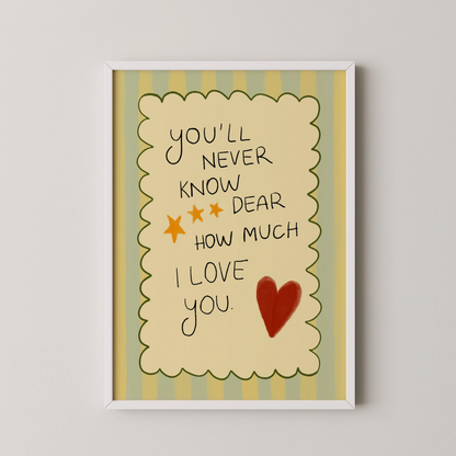 Love you - Nursery Prints
