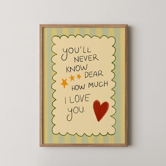 Love you - Nursery Prints