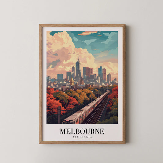 Melbourne, Australia, City Print