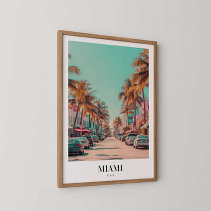 Miami, USA, City Prints