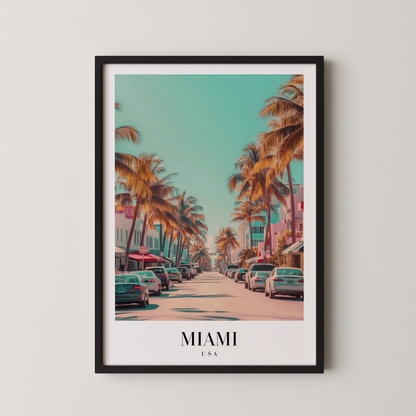 Miami, USA, City Prints
