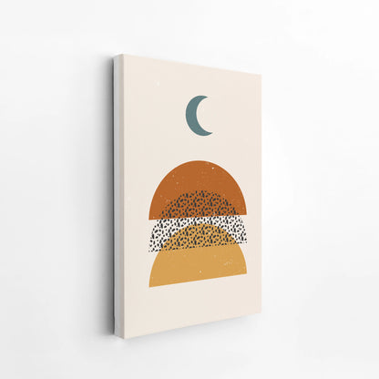 Mid Century Modern, Boho Leaves II, Wall Painting