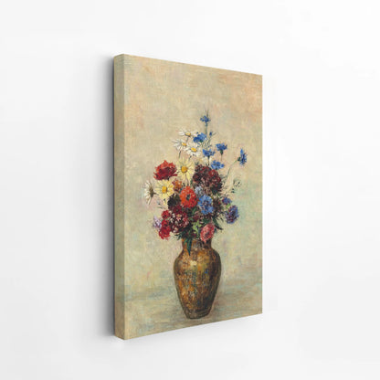 Flowers in a Vase by Odilon Redon (1910)