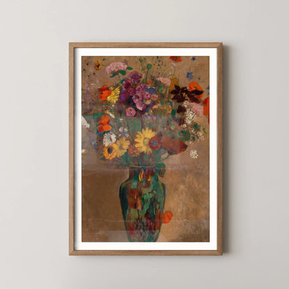 Large bouquet of wildflowers by Odilon Redon (1900-1905)