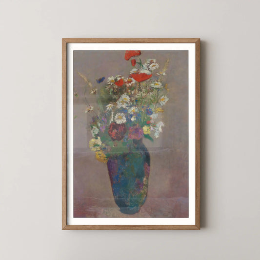 Vision vase of flowers by Odilon Redon (1900)