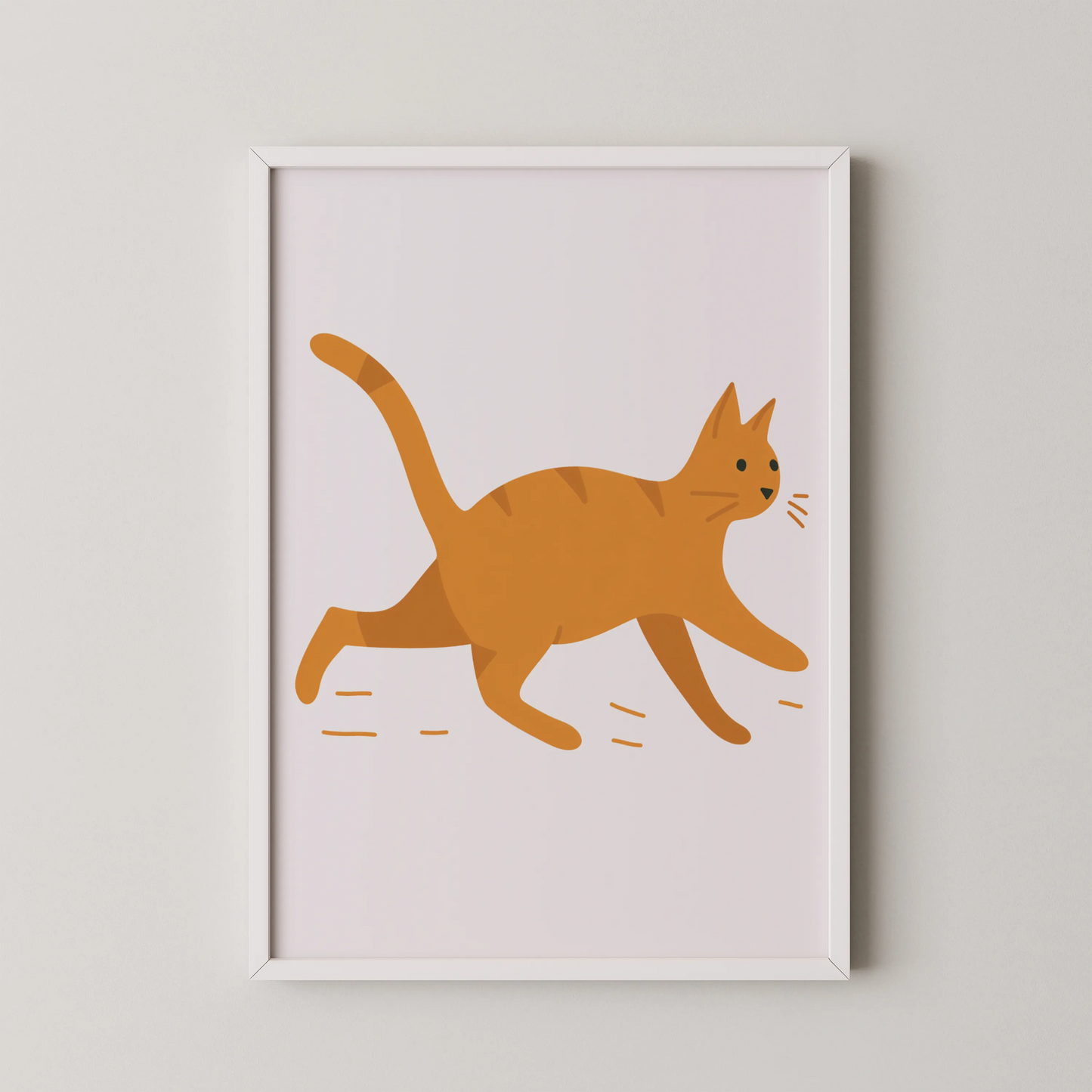 Orange cat - Nursery Prints