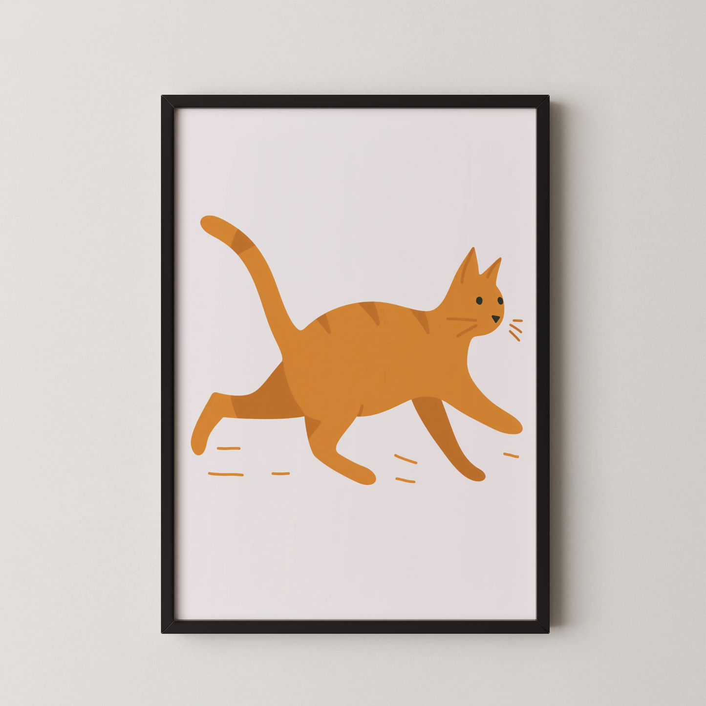 Orange cat - Nursery Prints
