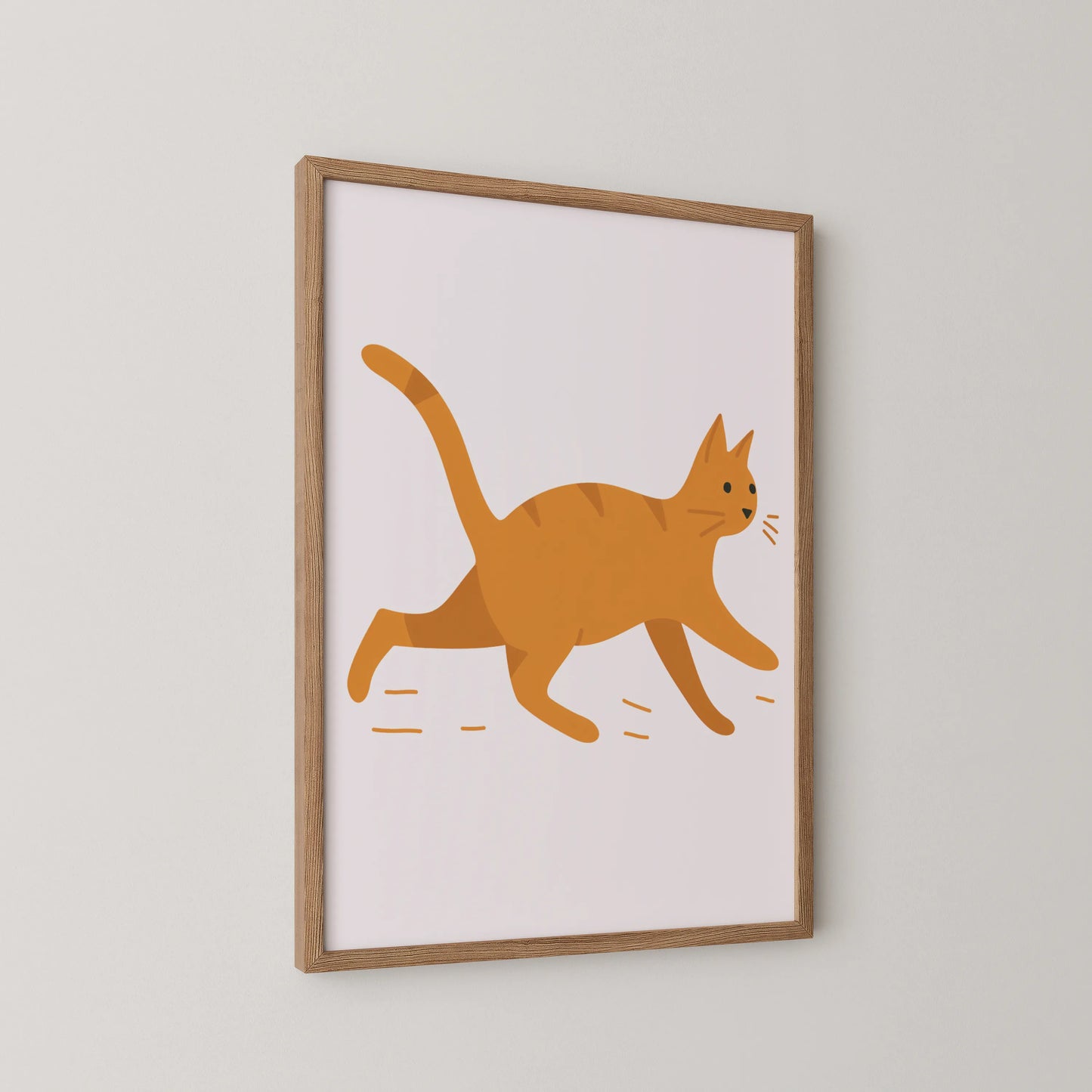 Orange cat - Nursery Prints