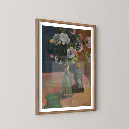 Roses et statuette by Paul Gauguin (1889)